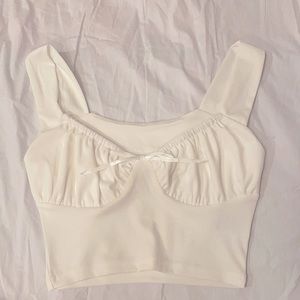 White Crop Top